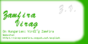 zamfira virag business card